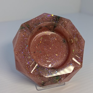 Cendrier floral rose