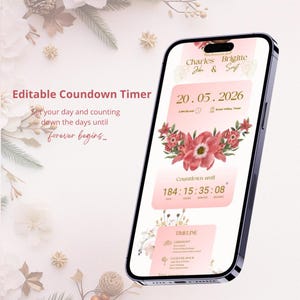 Wedding Website Template Canva | DIY Digital Invitation With Online ...