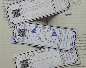 Once Upon a Broken Heart Ticket Bookmarks | Fantasy Bookish Gift | Romance Bookmark