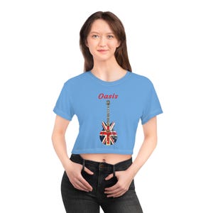 Oasis, Oasis Crop Top T-shirt, Oasis Merch, Unisex Oasis T-shirt, Britpop, Oasis Tour 2025, Oasis Gift, Oasis tee, Oasis Concert wear