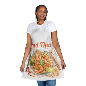 Pad Thai Cooking Apron, Thai Food Lover Shirt, Funny Thai Food Shirt, Love Asian Food Gift, Thailand Food Lover Gift, Thailand Trip
