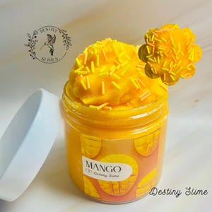 Mango Cloud Slime, Cloud slime, Slime Shop, Therapy Slime, Stress Toy, Sensory Toy, Slime for Adult, Gift For Her/Him, Aromatherapy Slime