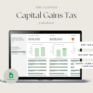 Kalkylator för kapitalvinstskatt (Australien): Kalkylblad för investeringsplanering (Google Sheets)
