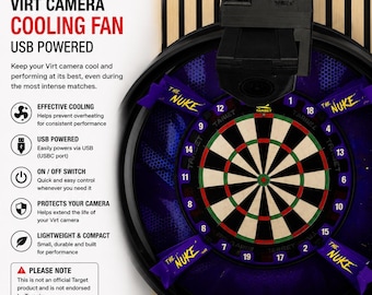 Target Omni Auto Scoring System Virt Camera Cooling Fan | 3D Printed USB-C Powered Fan with On/Off Switch