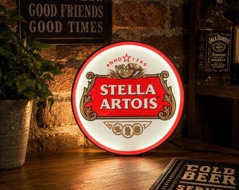 3D Printed Stella Artois Inspired Wall Plaque | Home Bar Sign | Man Cave Decor | Pub Wall Art | Games Room Decoration | Beer Gift