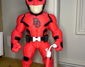 3D Printed Daredevil Inspired Fan Art Figure | Marvel Style Collectible | Superhero Statue | 30cm / 44cm Display Model