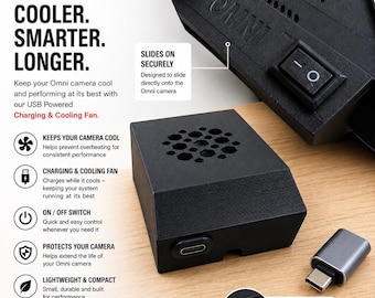 3D Printed Target Omni Auto Darts Scoring System  Cooling Fan & Charger | USB-C Adapter | Dartboard Accessories |Darts Gift