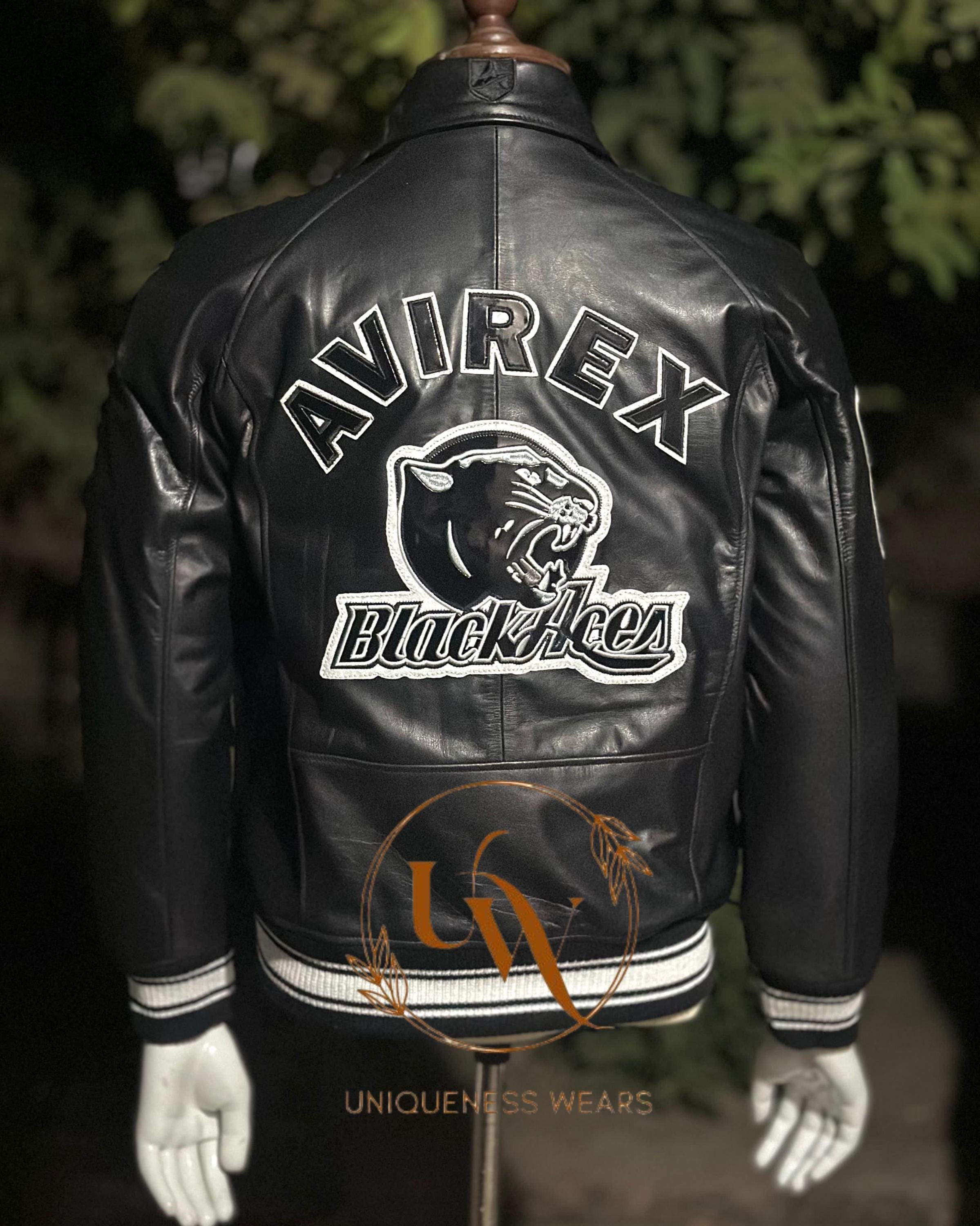 Avirex Black Aces - Etsy