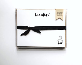 sweet baby thank you notecard set