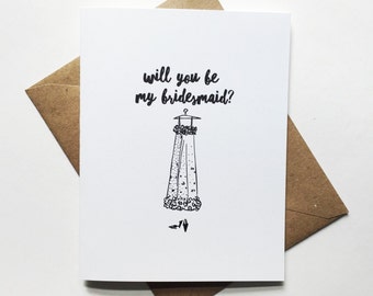 Will you be my bridesmaid? Greeing Card