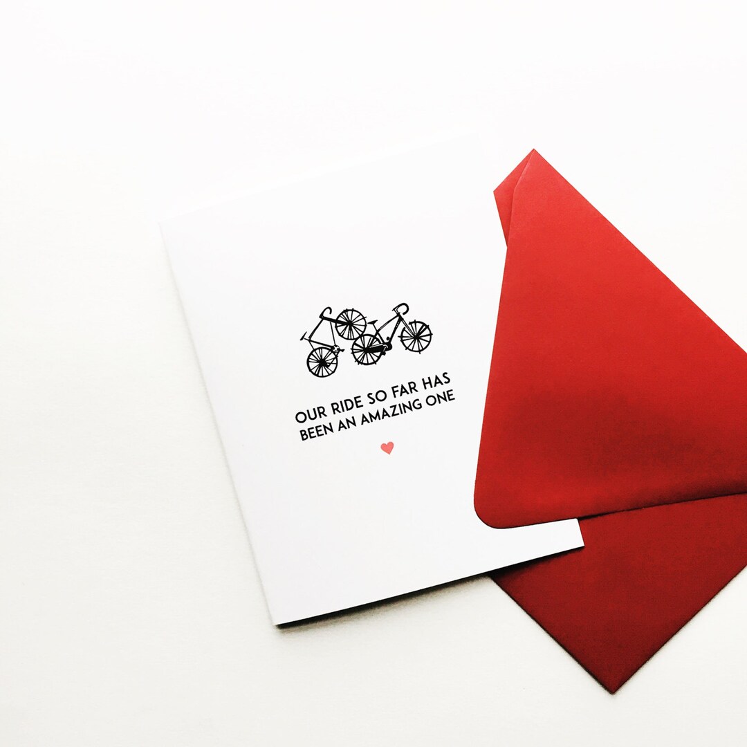 Amazing Ride Love Greeting Card bikehump Valentine Etsy