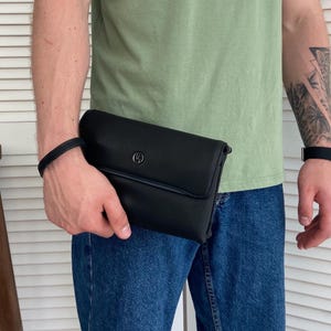 Cartera de piel para hombre, cartera para hombre, cartera para hombre, cartera de piel, regalo para él, regalo para marido