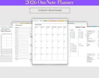 2026年デジタルOneNoteプランナー：生産性と健康の秘訣