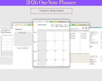 2026年版 OneNote 究極デジタルコンパニオンであなたの一年をアップグレード | 健康、タスク、食事、プロジェクトのバランスを実現