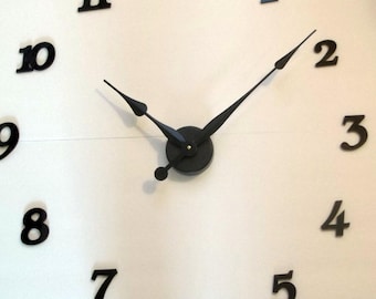 Continuous Sweep Quartz Battery Clock Movement No tick QUIET For 1//4/" Thick Dial