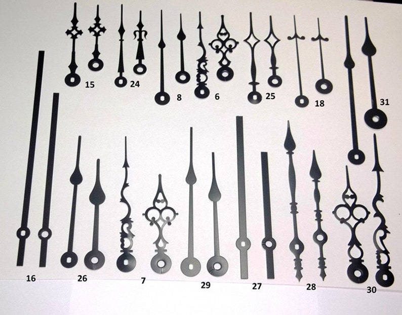 5 Continuous Motion Clock Movements Silent Sweep Extended Etsy