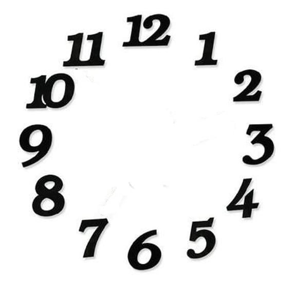High Torque Quartz Clock Movement Silent Sweep with 12 Large Spaded Hands No6 Wall Mounting Hub and Deluxe Hour Numbers