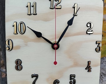 Wooden Handmade Small Clock.