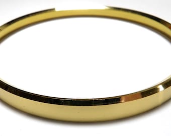 2-1/2 Inch Diameter Solid Brass Clock Bezels, Rings, Beveled and Diamond Skived