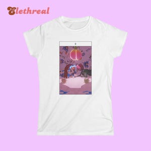 Camiseta con dos cartas del tarot de copas, regalo de aniversario para novia, camiseta de esqueleto floral, top Y2K Harajuku, lindo atuendo para lector de tarot