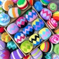 Handmade Crochet H*cky S*ck,Soft Juggling Ball,Perfect for Outdoor GamesBoho Style Crochet,Colorful Geometric Pattern Footbag for Kid/Adult