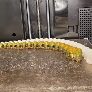 Long articulated snake