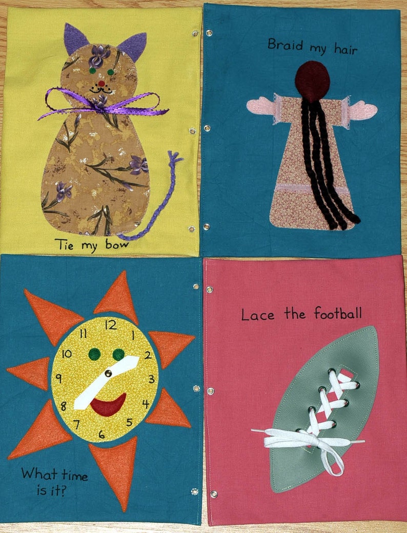 Quiet Book Cloth Learning Book Etsy