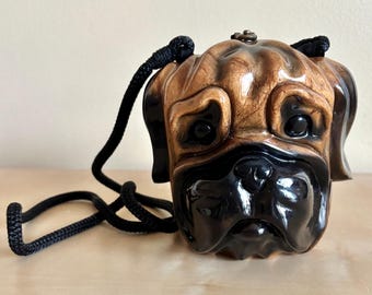 Vintage Timmy Woods Acacia Wood Dachshund Purse - Etsy