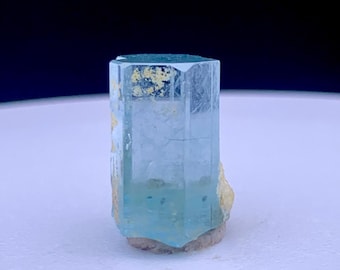 Natural Terminated Blue Aquamarine Crystal , 20.50 Carats