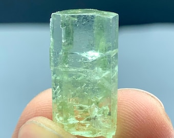 Cristal de berilo heliodoro natural, piedra preciosa sin tratar