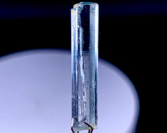 Transparent Blue Aquamarine Crystal from Shigar valley Pakistan  5.55 carats