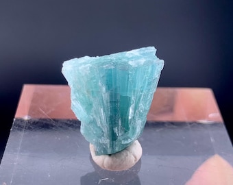Paraiba Tourmaline Crystal: Raw Blue Gemstone Cluster 14.55 Carats