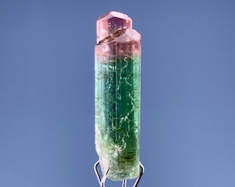 Natural Terminated Bi Color Tourmaline Crystal 9.15 Carats
