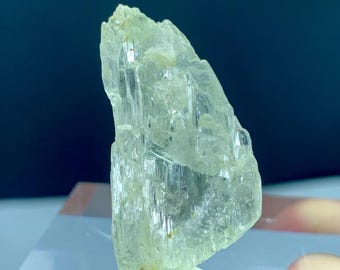 Aufwendig gefasster Gelber Kunzit Kristall Aus Afghanistan, 61,70 Carat