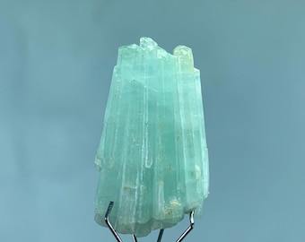 Paraiba Tourmaline Crystal: Raw Blue Gemstone Cluster - 23 Carats