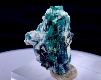 Natural Indicolite Tourmaline Crystal Bunch From Afghanistan