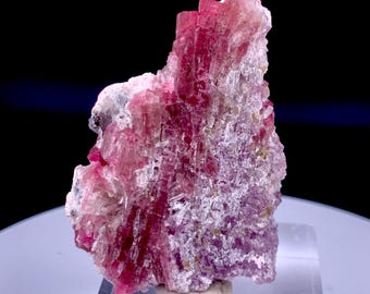Pink Tourmaline Crystal Combine Smoky Quartz Specimen 29.70 Gram