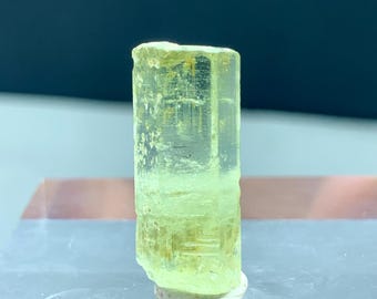 Natürlicher Beryll Var Heliodor Kristall, gelbe Beryll Mineralien, 18,10 Karat