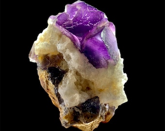 Natural Purple Fluorite Specimen