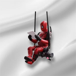 Spider -Man swinging web car chain