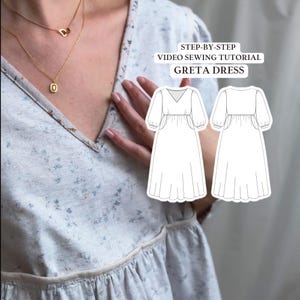 Vestido Greta – Videotutorial de costura / Idioma: ruso