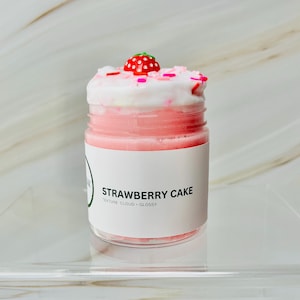 Strawberry Cake Slime, Cloud Slime, Thick and Glossy Slime, Sprinkle Slime, Strawberry Slime, Fun Slime, Sensory Toy, Gift Idea, Slime Lover