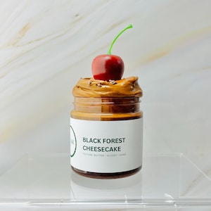Black Forest Cheesecake | Butter Slime, Thick & Glossy Slime, Sand Slime, Chocolate Slime, Brown Slime, Cherry Slime, Red Slime, Sensory Toy