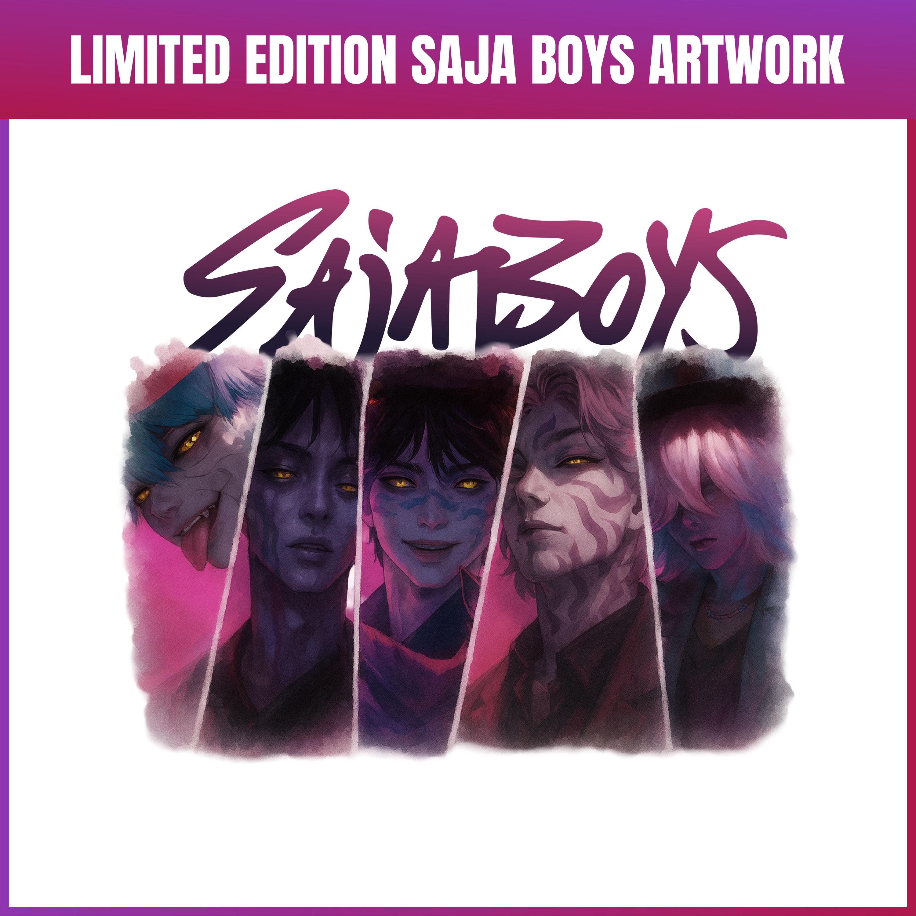 Saja Boys Kpop 水彩クリップアート：アニメファンアートバンドル、K