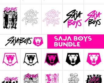 Kpop Saja Boys Logo Bundle: Huntrix Cosplay Vector (Digital Download)