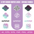 Huntrix Kpop Demon Hunters Logo Bundle | Cosplay Graphics (Digital Download) product logo