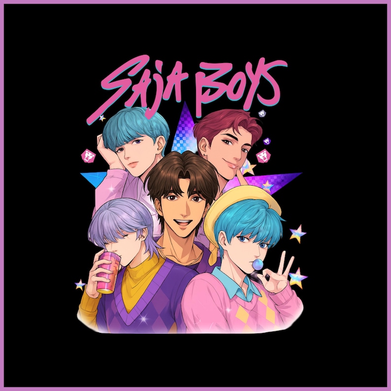 Saja Boys Kpop Demon Hunters PNG Clipart (Digital Download) image 10