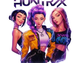Kpop Huntrix & Saja Girls Fan Art, Demon Hunters Merch (Digital Download)
