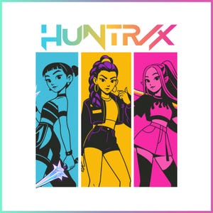 Kpop Demon Hunters Huntrix PNG Clipart, Anime Fan Art (Digital Download)