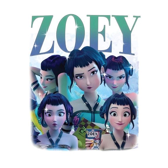 Zoey Huntrix PNG, Design Kpop Demon Hunters PNG, Saja Girls PNG, Anime Lover Gift Mira, Rumi, Zoey, Derpy Tiger Png, Huntrix Fan Shirt K pop